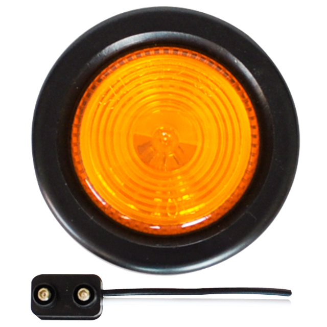 2.5" Round Amber Marker Light Kit