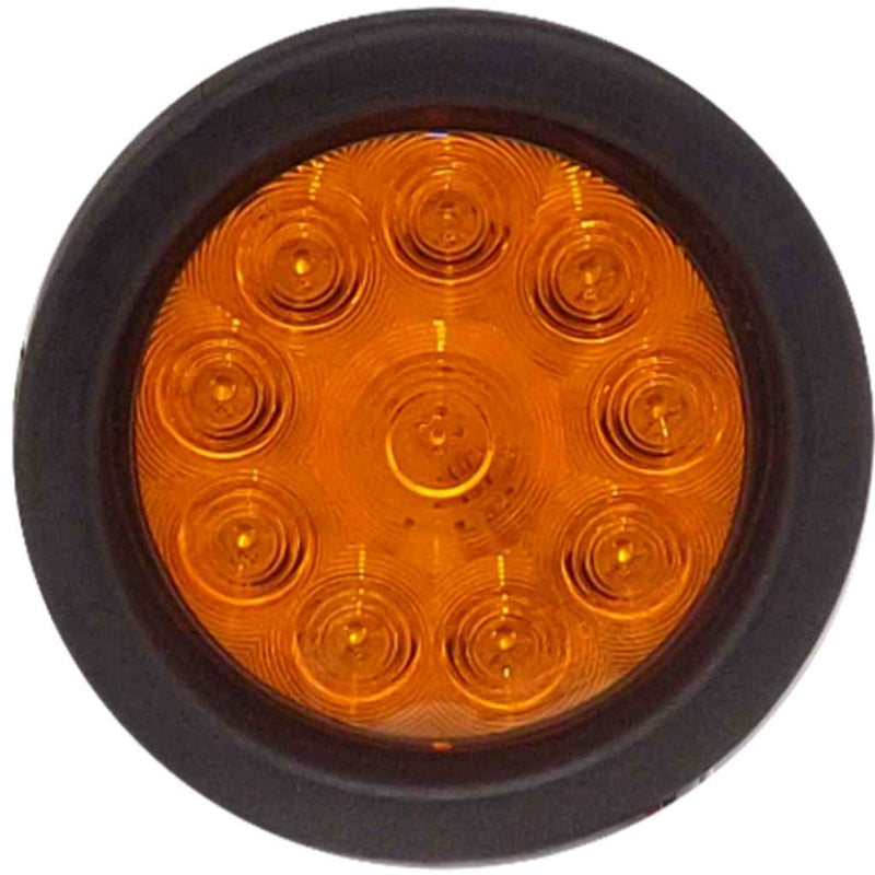 4" Round Amber LED Light