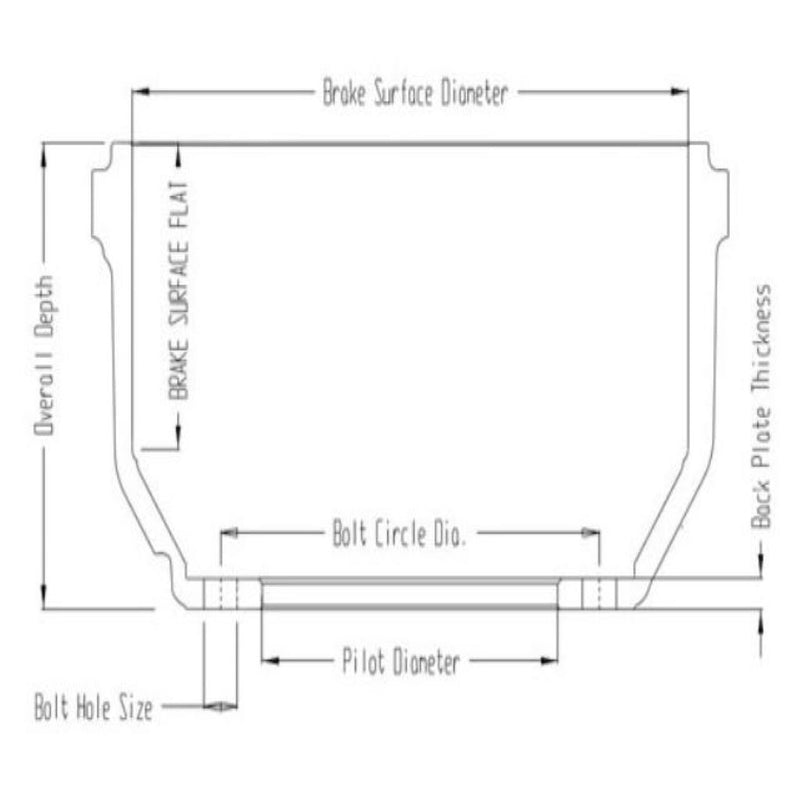 Brake Drum  (65548B) 3800X