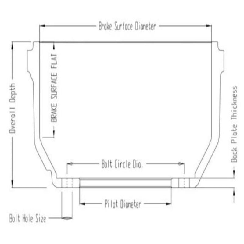 Brake Drum  (66353F) 54213-01