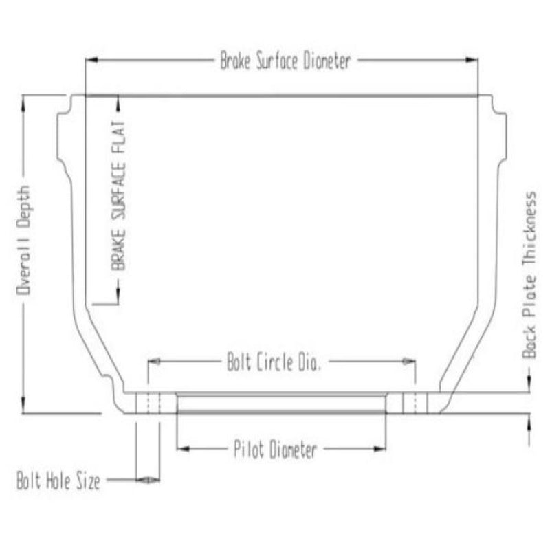 Brake Drum (66800B) 54269-018