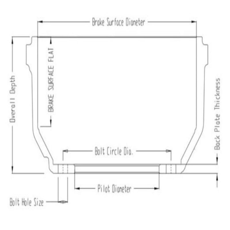 Brake Drum (66895B) 52708-305