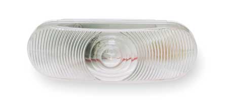 6" Oval Clear Light No Grommet, No Pigtail