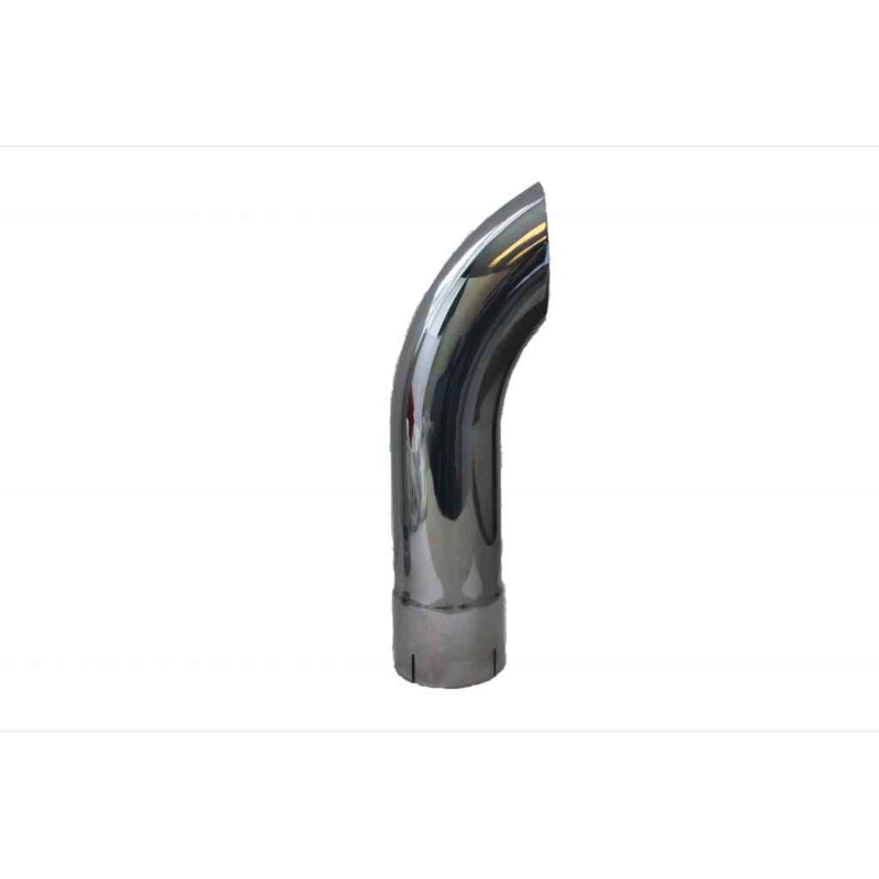 Stack Pipe 5" x 18" Chrome Flared